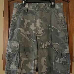 Camo cargo shorts